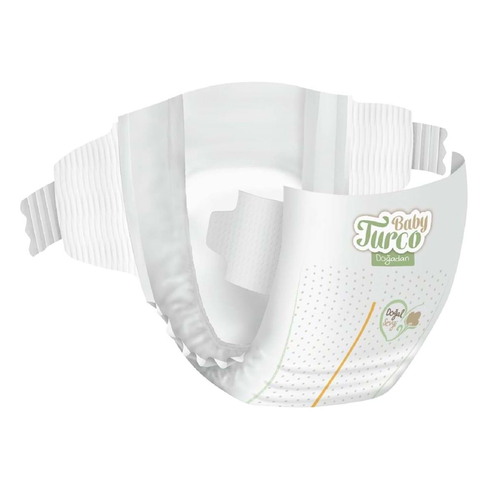 Baby Turco Bebek Bezi Doğadan Beden:4 (8-14Kg) Maxi 90 Adet Jumbo Fırsat Pk