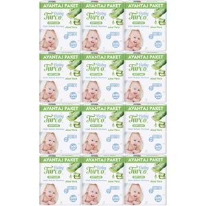 Baby Turco Islak Havlu Mendil Soft Care Aloe Vera 90 Yaprak (36 Lı Set) (12PK*3) 3240 Yaprak
