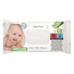 Baby Turco Islak Havlu Mendil Soft Care Aloe Vera 90 Yaprak (48 Li Set) (16PK*3) 4320 Yaprak