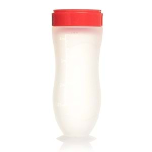 Bebedor Silikon Kaşıklı Biberon 120ML +6 Ay Şeffaf (Kod:7509) (4 Lü Set)
