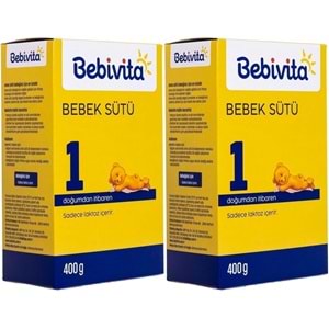 Bebivita Bebek Sütü 400GR No:1 (0-6 Ay) Doğumdan İtibaren (2 Li Set)