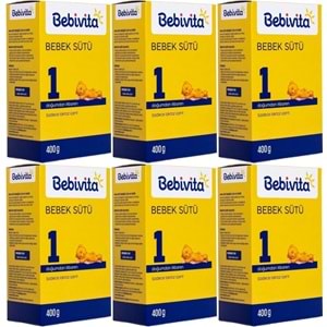 Bebivita Bebek Sütü 400GR No:1 (0-6 Ay) Doğumdan İtibaren (6 Lı Set)