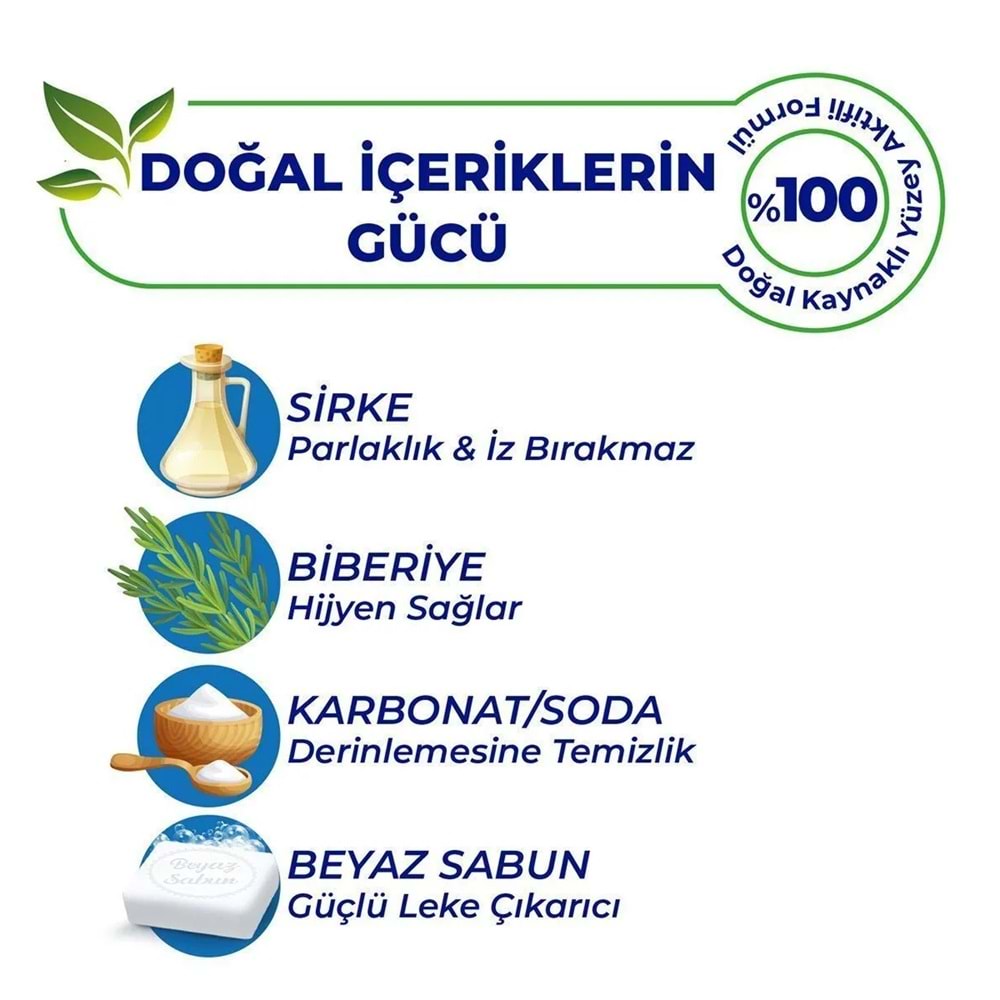 Bingo Clean Yüzey Temizlik Havlusu 96 Yaprak Beyaz Sabun Plastik Kapaklı (4 Lü Set) 384 Yaprak