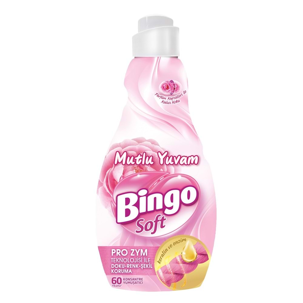 Bingo Soft Çamaşır Yumuşatıcı Konsantre 1440ML Manolya Bahçesi (4 Lü Set)