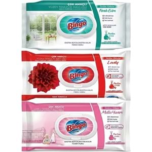 Bingo Clean Yüzey Temizlik Havlusu (Karma 3 Lü Set) (Ferah Evim - Lovely - Mutlu Yuvam) 288 Yaprak