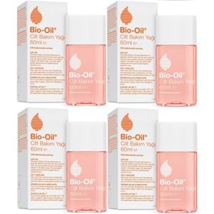 Bio-Oil Çatlak Oluşumunu Önleyici Cilt Bakım Yağı 60ML (Yeni Formül) (4 Lü Set)