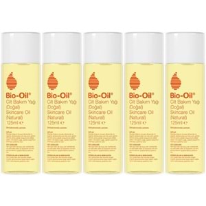 Bio-Oil %100 Natural Çatlak & Leke Karşıtı Nemlendirici Doğal Cilt Bakım Yağı 125ML (5 Li Set)
