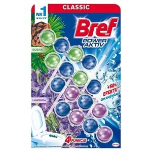 Bref Power Aktiv Klozet Bloğu Çam ve Lavanta Kokulu (20 Li Set) (5PK*4)