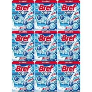 Bref Power Aktiv Klozet Bloğu Okyanus Kokulu (9 Lu Set) (9PK*1)