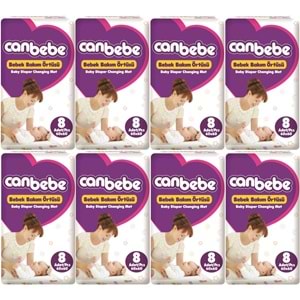 Canbebe Bebek Bakım Örtüsü Alt Açma 64 Adet (8Pk*8)