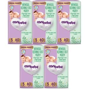 Canbebe Bebek Bezi Beden:5 (11-18KG) Junior 400 Adet Mega Fırsat Pk