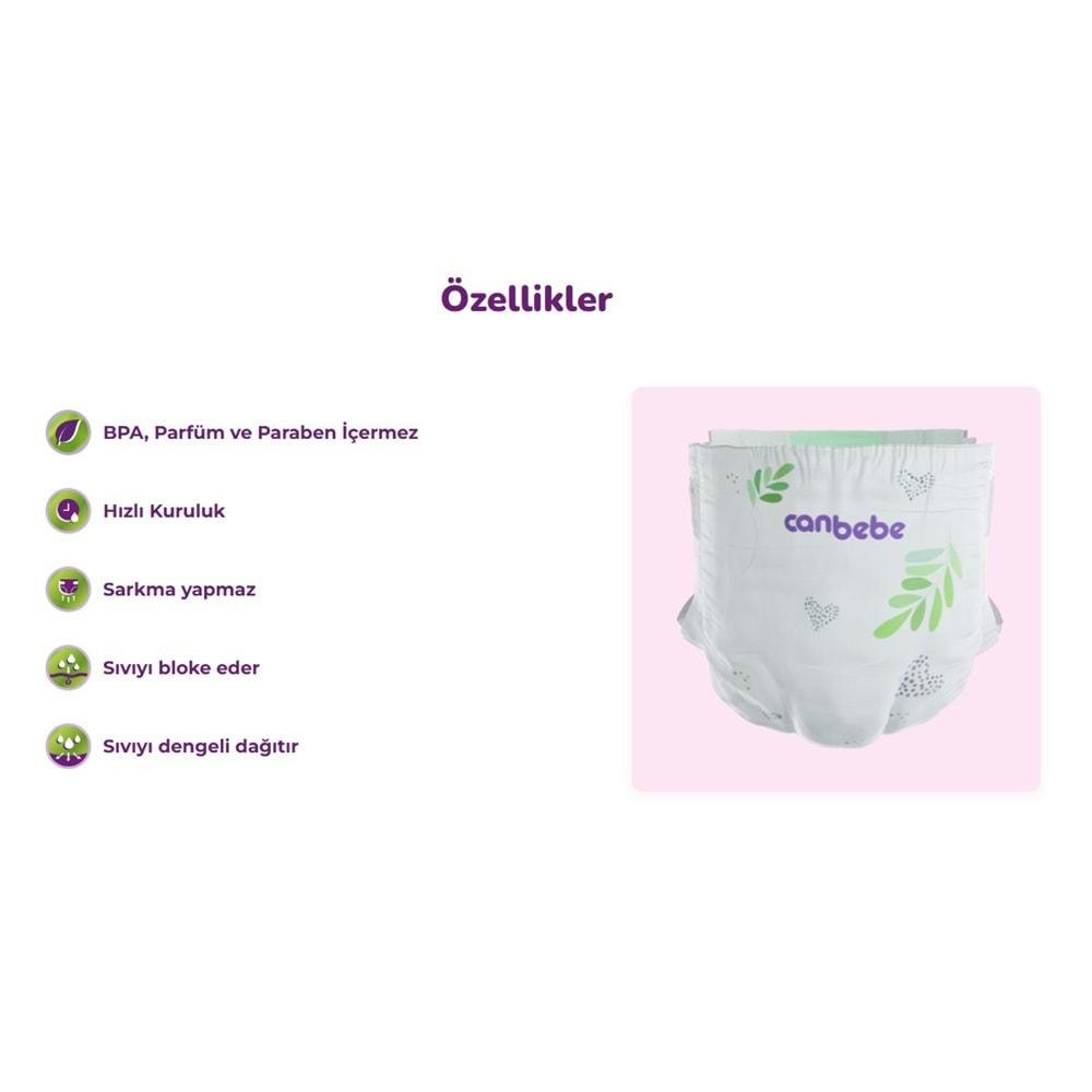 Canbebe Bebek Bezi Beden:5 (11-18KG) Junior 400 Adet Mega Fırsat Pk