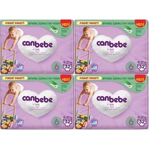 Canbebe Bebek Bezi Beden:6 (15-27Kg) Extra Large 128 Adet Avantaj Fırsat Pk