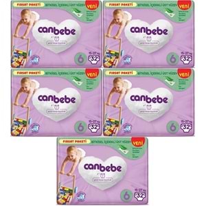 Canbebe Bebek Bezi Beden:6 (15-27Kg) Extra Large 160 Adet Mega Fırsat Pk