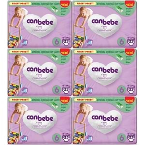 Canbebe Bebek Bezi Beden:6 (15-27Kg) Extra Large 192 Adet Exstra Fırsat Pk