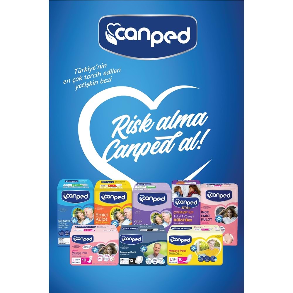 Canped Hasta Bezi Yetişkin Bel Bantlı XL- Ekstra Büyük Boy 35 Adet