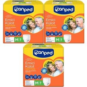 Canped Emici Külot Hasta Bezi M - Orta 27 Adet (3PK*9)