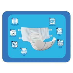 Canped Yetişkin Bezi Bel Bantlı Tekstil Yüzey M - Orta - Medium 72 Adet