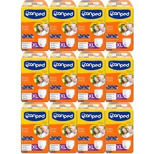 Canped Emici Külot Yetişkin Bezi XL-Extra Large Büyük Adet 84 (12PK*7)