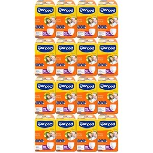 Canped Emici Külot Yetişkin Bezi XL-Extra Large Büyük Adet 112 (16PK*7)