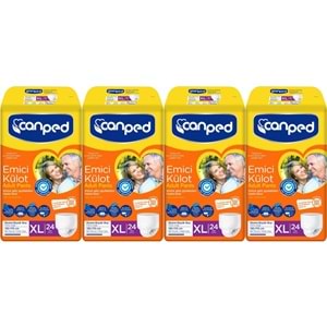 Canped Emici Külot Hasta Yetişkin Bezi XL - Ekstra Büyük - Extra Large 96 Adet (4PK*24)