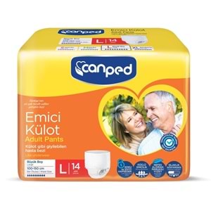 Canped Emici Külot Pants Hasta Yetişkin Bezi L - Büyük - Large Ekonomik Pk 56 Adet (4PK*14)