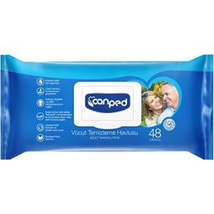 Canped Emici Külot Pants Hasta Yetişkin Bezi L - Büyük - Large 14 Adet - Temizleme Havlusu (8Li Set)