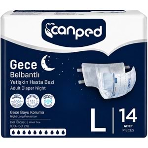 Canped Yetişkin Bezi Bel Bantlı Gece Night L - Büyük - Large 70 Adet