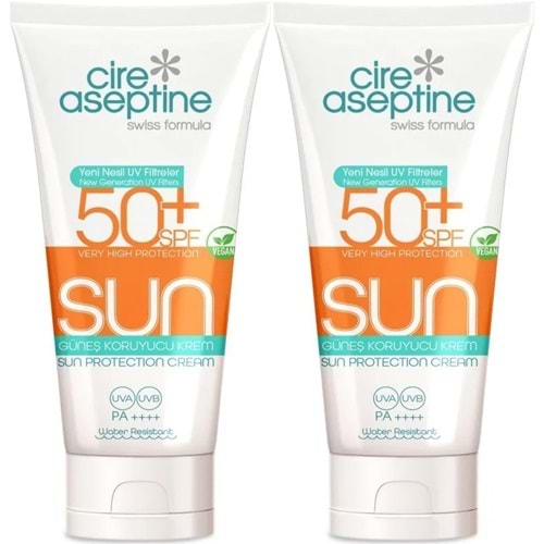Cire Aseptine Sun Güneş Koruyucu Kremi 50+ SPF 150 ML (2 Li Set)