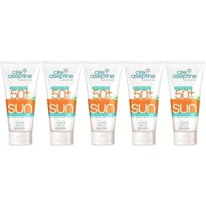 Cire Aseptine Sun Güneş Koruyucu Kremi 50+ SPF 150 ML (5 Li Set)