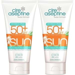 Cire Aseptine Sun Güneş Koruyucu Kremi Çocuk 50+ SPF 150 ML (2 Li Set)