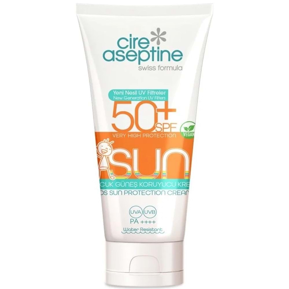 Cire Aseptine Sun Güneş Koruyucu Kremi Çocuk 50+ SPF 150 ML (6 Lı Set)
