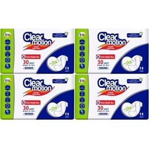Clearmotion Yetişkin Hasta Bezi Bel Bantlı XL - Ekstra Büyük - Extra Large 120 Adet (4PK*30)