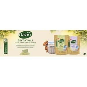 Dalan Doğal Granül Sabun Tozu 1Kg Doğal Bebekler İçin Lavanta Esintisi (2 Li Set)