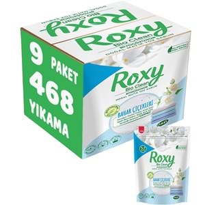 Dalan Roxy Bio Clean Matik Sabun Tozu 1.6Kg Bahar Çiçekleri 9 Lu Set (468 Yıkama)