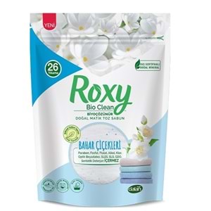 Dalan Roxy Bio Clean Matik Sabun Tozu 800GR Bahar Çiçekleri (4 Lü Set) (104 Yıkama)