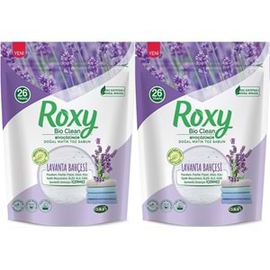 Dalan Roxy Bio Clean Matik Sabun Tozu 800GR Lavanta Bahçesi (2 Li Set) (52 Yıkama)
