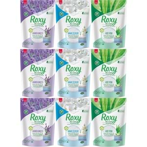Dalan Roxy Bio Clean Matik Sabun Tozu 800GR Karma 9 Lu Set (Lavanta/Bahar/Aloe Vera) (234 Yıkama)
