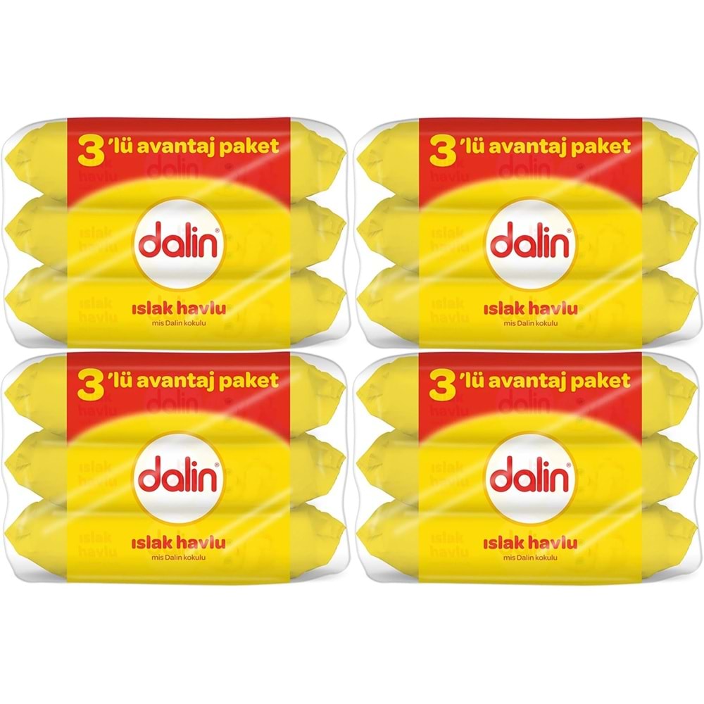 Dalin Islak Havlu Mendil Klasik 56 Yaprak 12 Li Set (672 Yaprak)