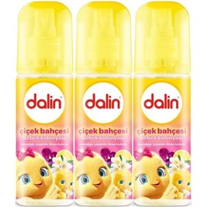 Dalin Bebek Kolonyası 150ML Çiçek Bahçesi (Menekşe-Yasemin-Limon Kokulu) (3 Lü Set)