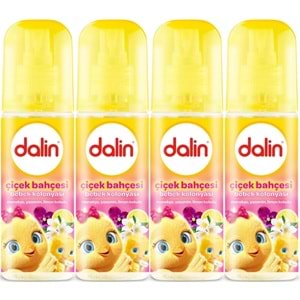 Dalin Bebek Kolonyası 150ML Çiçek Bahçesi (Menekşe-Yasemin-Limon Kokulu) (4 Lü Set)