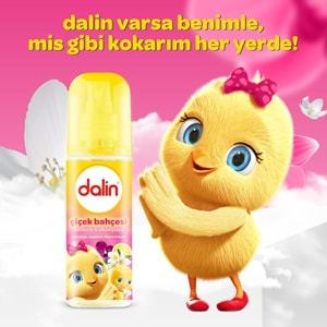 Dalin Bebek Kolonyası 150ML Çiçek Bahçesi (Menekşe-Yasemin-Limon Kokulu) (6 Lı Set)