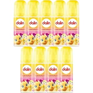 Dalin Bebek Kolonyası 150ML Çiçek Bahçesi (Menekşe-Yasemin-Limon Kokulu) (9 Lu Set)