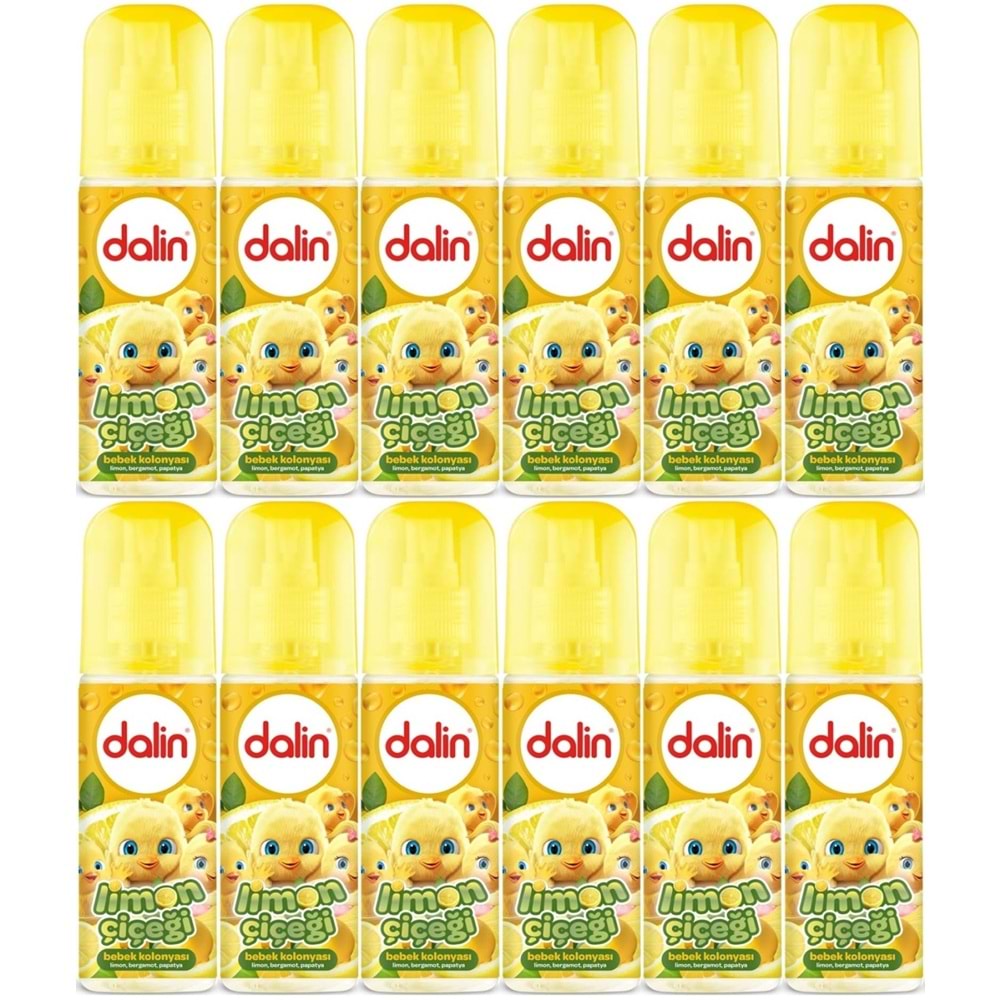 Dalin Bebek Kolonyası 150ML Limon Çiçeği (Limon-Bergomat-Papatya) (12 Li Set)