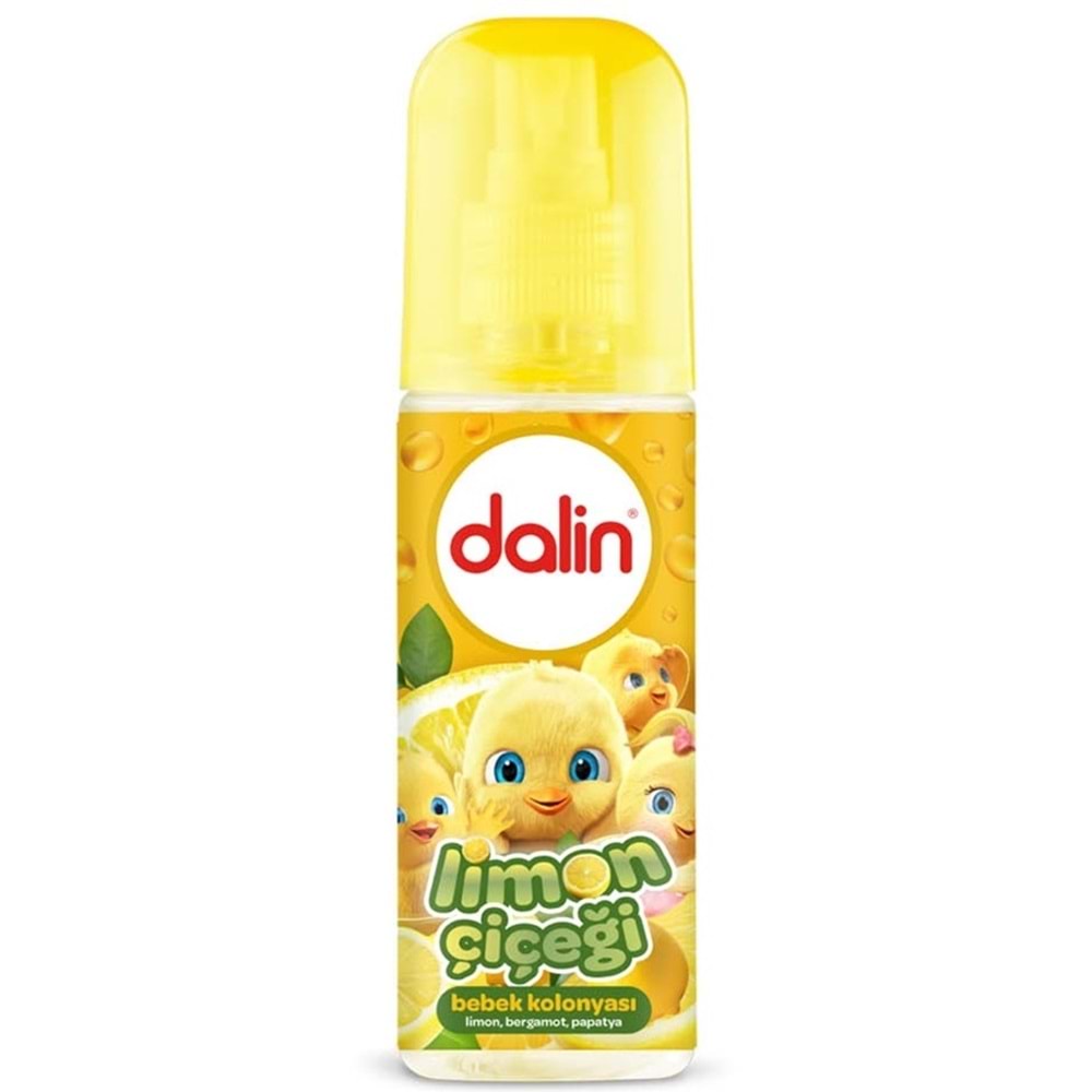 Dalin Bebek Kolonyası 150ML Limon Çiçeği (Limon-Bergomat-Papatya) (36 Lı Set)