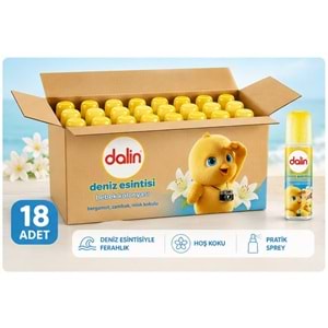 Dalin Bebek Kolonyası 150ML Deniz Esintisi (Bergomat-Zambak-Misk Kokulu) (18 Li Set)