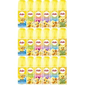 Dalin Bebek Kolonyası 150ML (Okyanus-Orman-Deniz-Çiçek-Bahar-Limon) Karma 18 Li Set