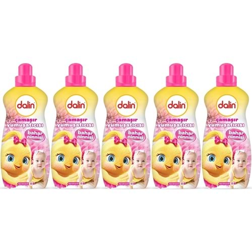 Dalin Çamaşır Yumuşatıcı 1500ML Bahar Ninnisi (5 Li Set) (Bebeklere Özel)