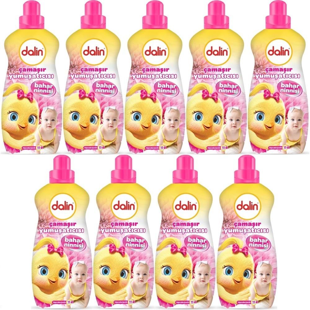 Dalin Çamaşır Yumuşatıcı Konsantre 1500ML Bahar Ninnisi (9 Lu Set) (Bebeklere Özel)