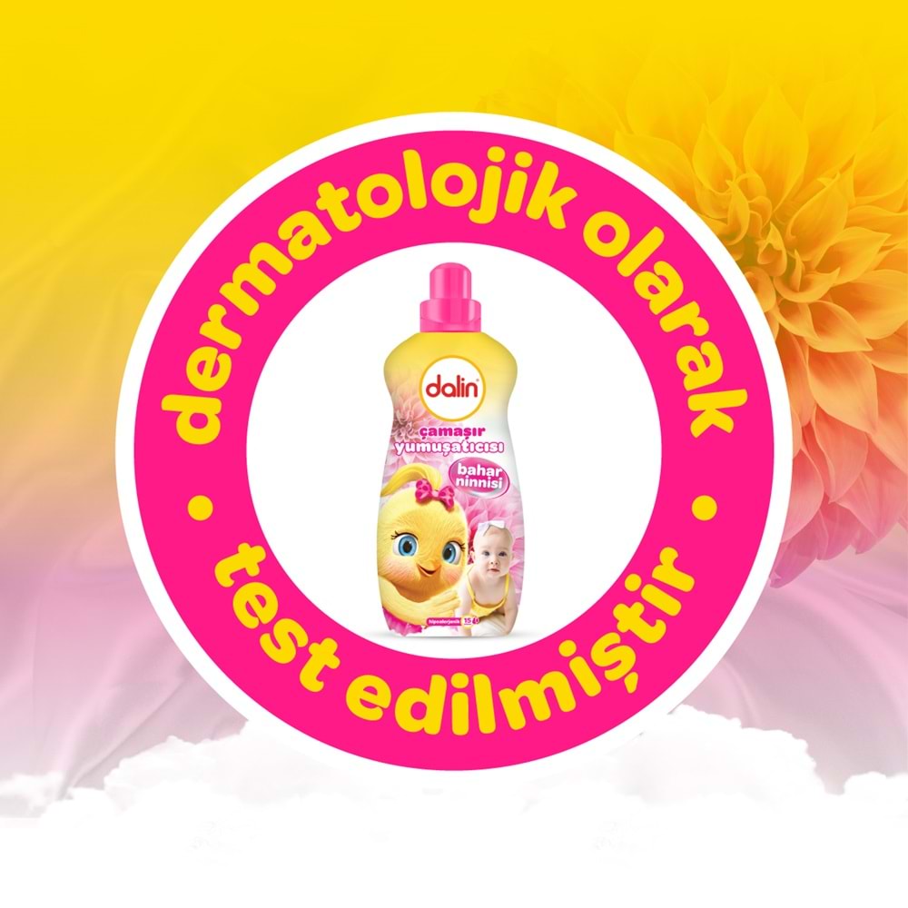 Dalin Çamaşır Yumuşatıcı Konsantre 1500ML Bahar Ninnisi (9 Lu Set) (Bebeklere Özel)